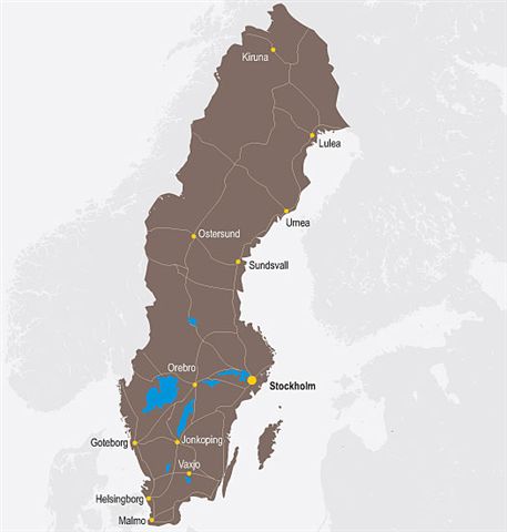 Karta Över Sverige